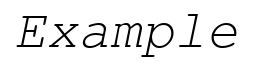 معاينة Courier New